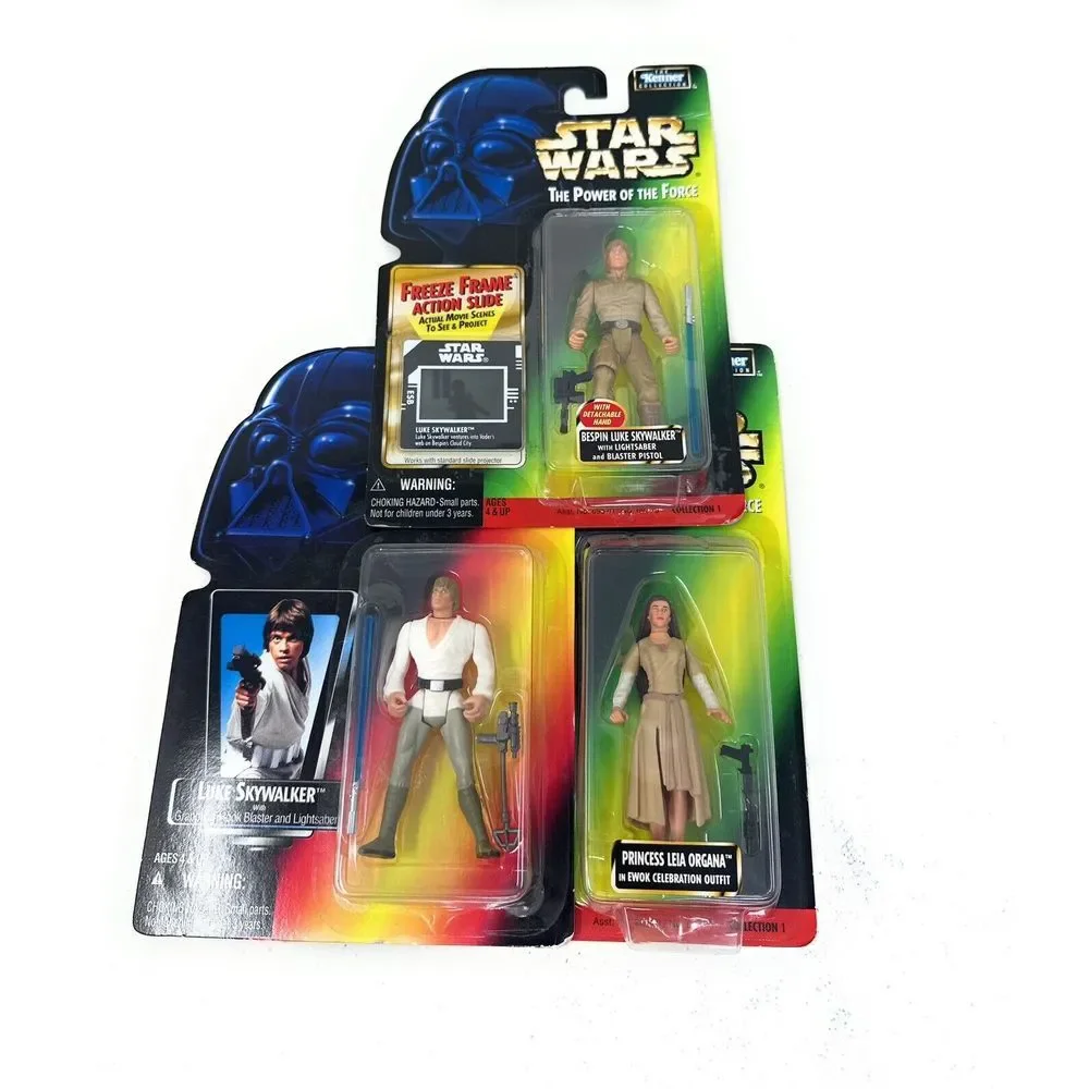 Kenner Star Wars Power Of The Force Action Figures Green Card 1996-1997 Lot of 3